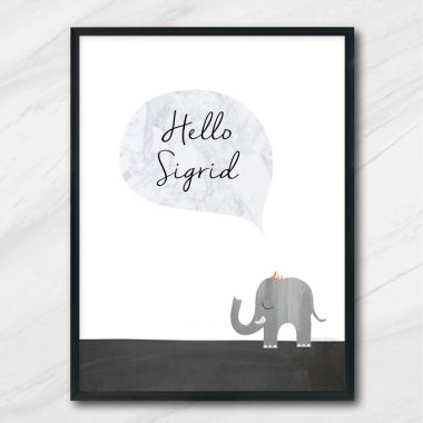 hello tavla med elefant